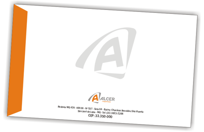 modelo de envelope vertical